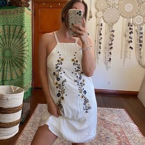 White sun dress